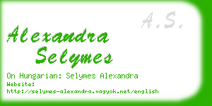 alexandra selymes business card